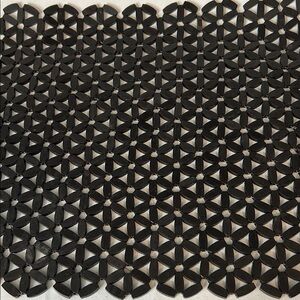 VTG Set Of 6 Wood Tile Flex Geometric Patter Place Mats